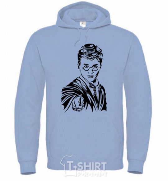 Men`s hoodie Just Harry Potter sky-blue фото