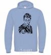 Men`s hoodie Just Harry Potter sky-blue фото