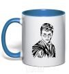 Mug with a colored handle Just Harry Potter royal-blue фото