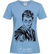 Women's T-shirt Just Harry Potter sky-blue фото