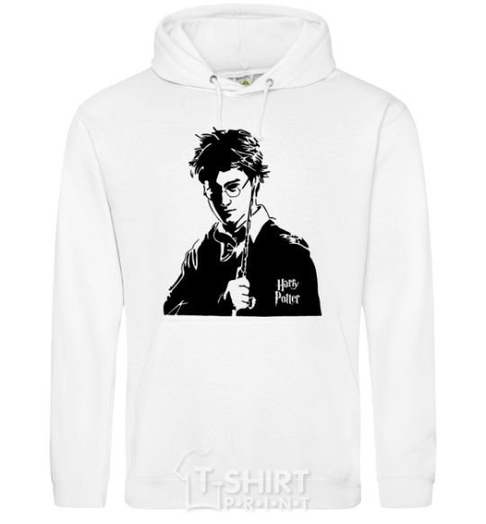 Men`s hoodie Harry Potter black White фото