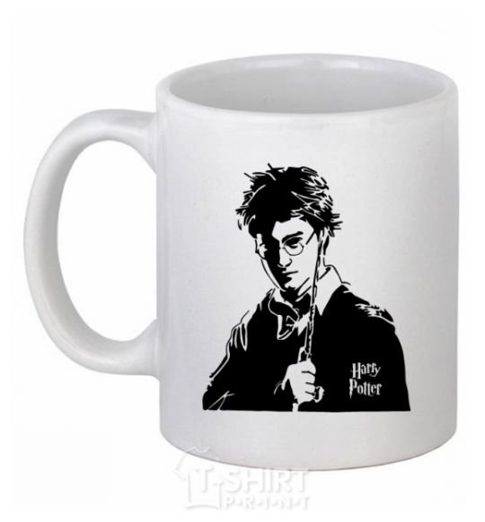 Ceramic mug Harry Potter black White фото