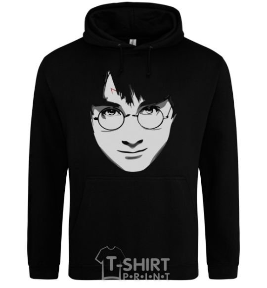 Men`s hoodie Harry Potter's face black фото