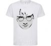 Kids T-shirt Harry Potter's face White фото