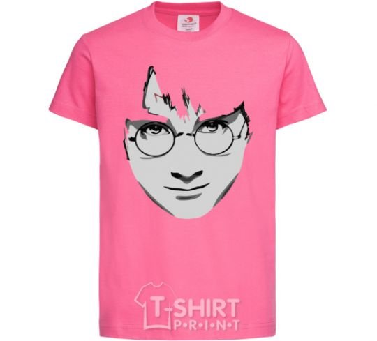 Kids T-shirt Harry Potter's face heliconia фото