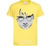 Kids T-shirt Harry Potter's face cornsilk фото