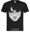 Men's T-Shirt Harry Potter's face black фото