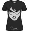 Женская футболка Harry Potter's face Черный фото
