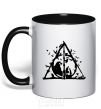 Mug with a colored handle Deadly relics legend black фото