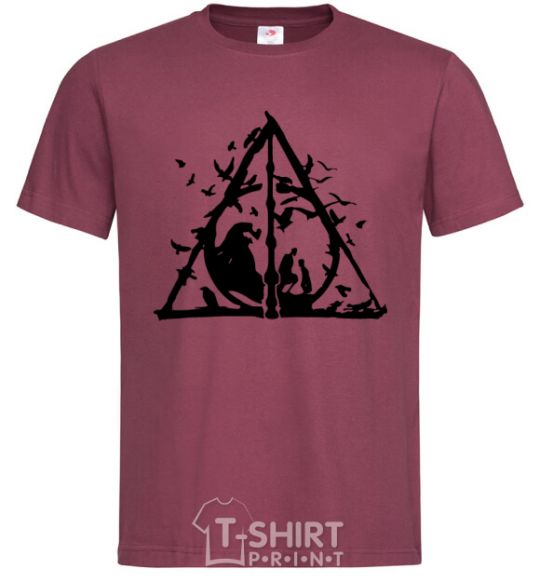 Men's T-Shirt Deadly relics legend burgundy фото