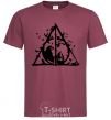 Men's T-Shirt Deadly relics legend burgundy фото