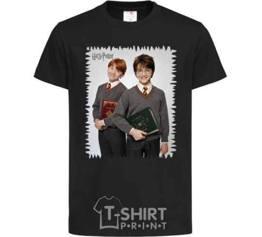 Kids T-shirt Harry and Ron black фото