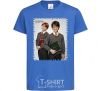 Kids T-shirt Harry and Ron royal-blue фото