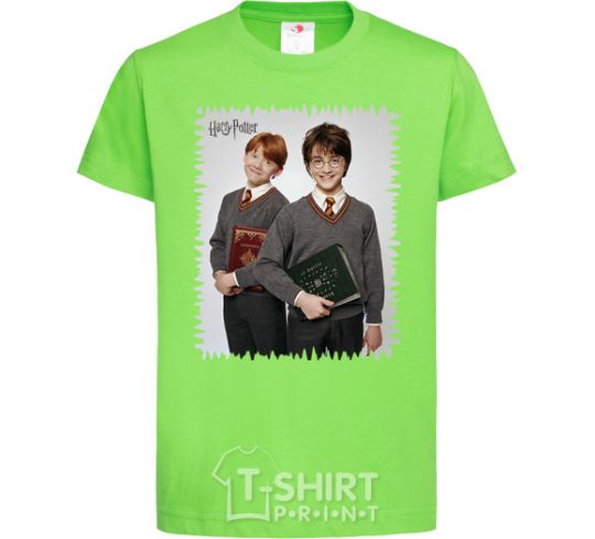 Kids T-shirt Harry and Ron orchid-green фото