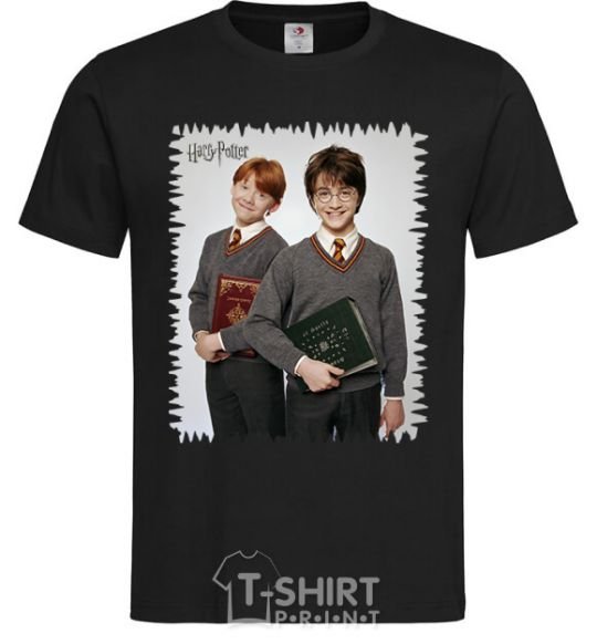 Men's T-Shirt Harry and Ron black фото