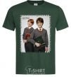 Men's T-Shirt Harry and Ron bottle-green фото