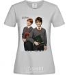 Женская футболка Гарри и Рон Серый фото