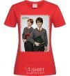 Women's T-shirt Harry and Ron red фото