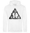 Men`s hoodie Deadly relics of the splash White фото