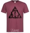 Men's T-Shirt Deadly relics of the splash burgundy фото