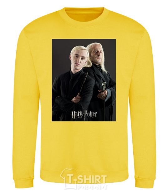 Sweatshirt Draco Malfoy and his father yellow фото