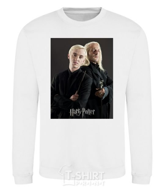 Sweatshirt Draco Malfoy and his father White фото