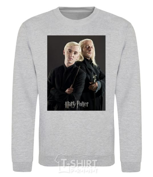 Sweatshirt Draco Malfoy and his father sport-grey фото