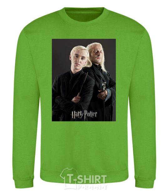 Sweatshirt Draco Malfoy and his father orchid-green фото