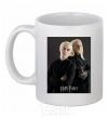 Ceramic mug Draco Malfoy and his father White фото