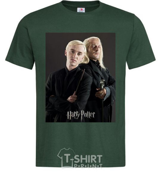 Men's T-Shirt Draco Malfoy and his father bottle-green фото