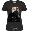 Women's T-shirt Draco Malfoy and his father black фото