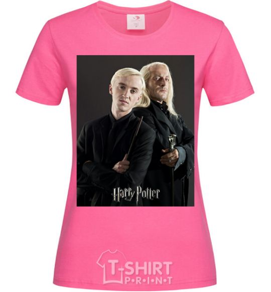 Women's T-shirt Draco Malfoy and his father heliconia фото