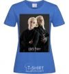 Women's T-shirt Draco Malfoy and his father royal-blue фото