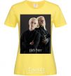 Women's T-shirt Draco Malfoy and his father cornsilk фото