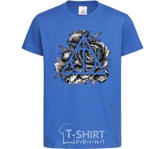 Kids T-shirt Deadly relics of the peony royal-blue фото