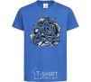 Kids T-shirt Deadly relics of the peony royal-blue фото