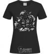Women's T-shirt Deadly relics of the peony black фото