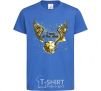 Kids T-shirt I open at the close royal-blue фото