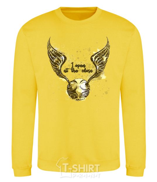 Sweatshirt I open at the close yellow фото