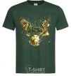 Men's T-Shirt I open at the close bottle-green фото