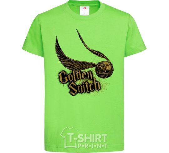 Kids T-shirt Golden Snitch orchid-green фото