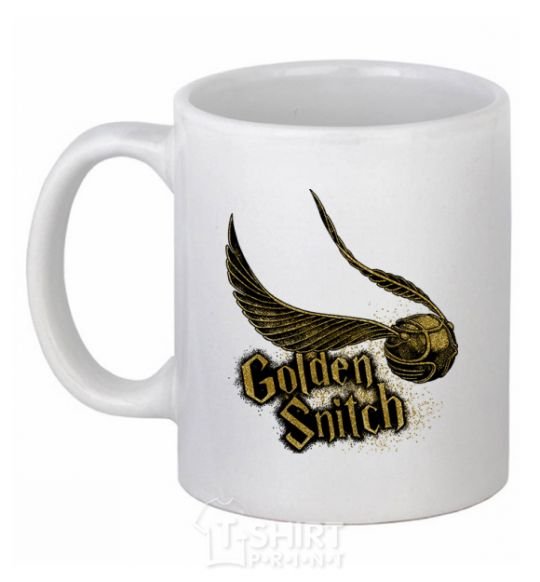 Ceramic mug Golden Snitch White фото