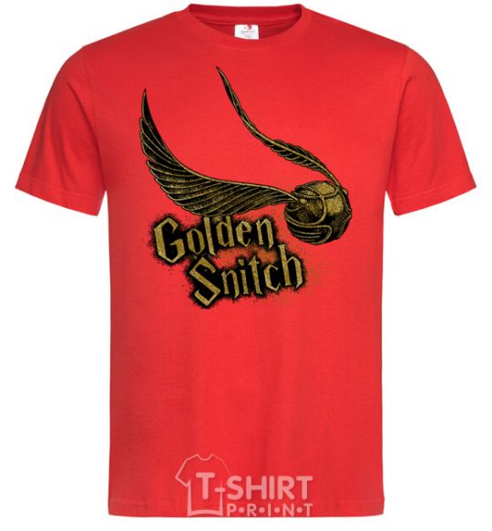 Men's T-Shirt Golden Snitch red фото