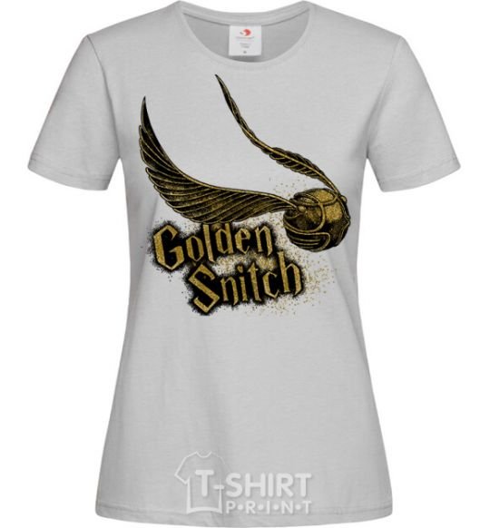 Женская футболка Golden Snitch Серый фото