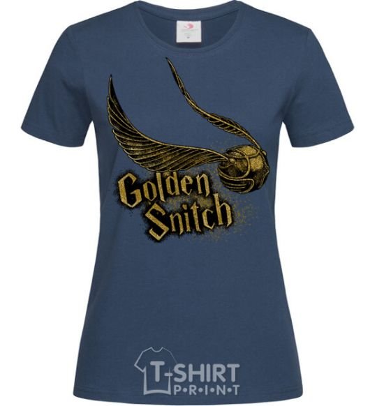 Women's T-shirt Golden Snitch navy-blue фото