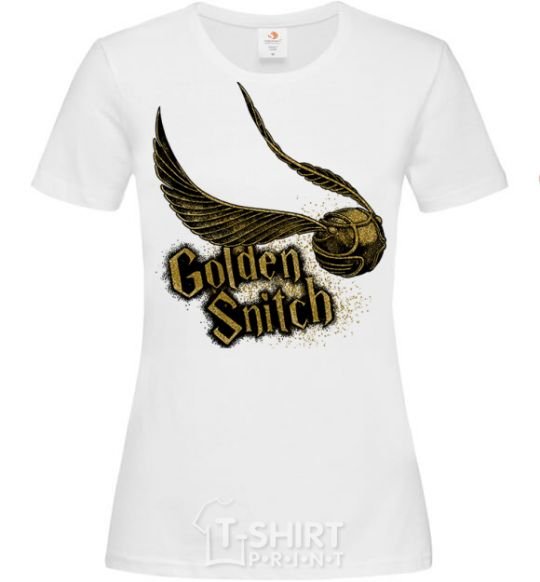 Women's T-shirt Golden Snitch White фото