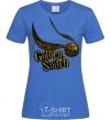 Women's T-shirt Golden Snitch royal-blue фото