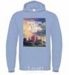 Men`s hoodie Hogwarts will always be there to welcome you home sky-blue фото