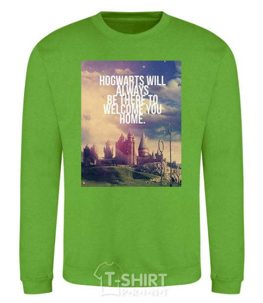 Sweatshirt Hogwarts will always be there to welcome you home orchid-green фото