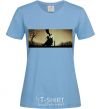 Women's T-shirt Deathly Hallows excerpt sky-blue фото